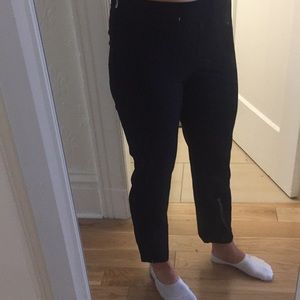 ellen tracy mid rise, cropped ankle slacks